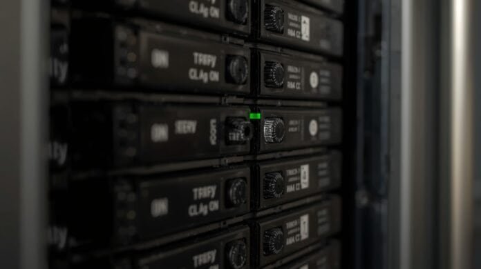 Electrical breaker panel with one breaker repeatedly tripping during a home power issue