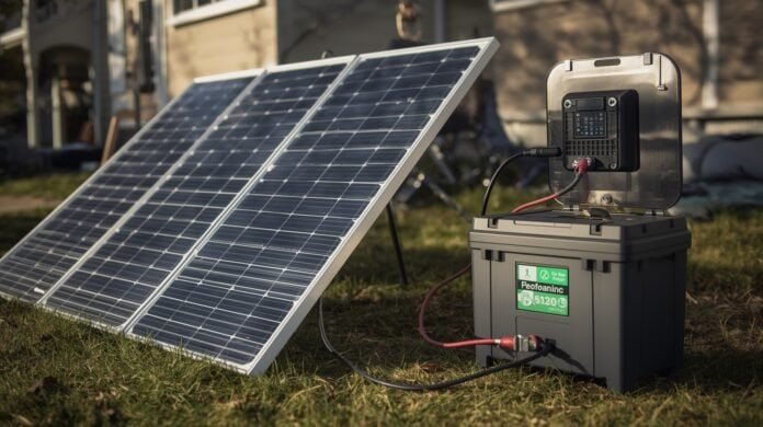 Portable solar panels connected to a power station with batteries not charging under daylight conditions
