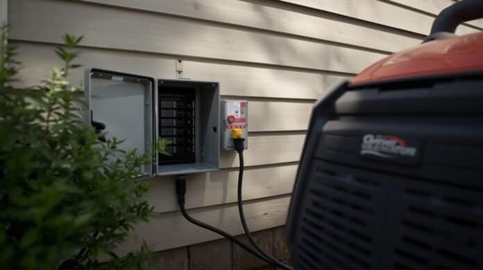 Generator inlet box showing power while home breaker panel remains off