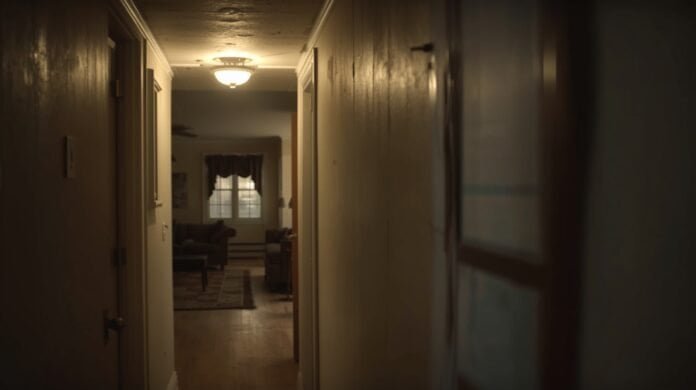 Older home hallway and living room powered by a shared electrical circuit